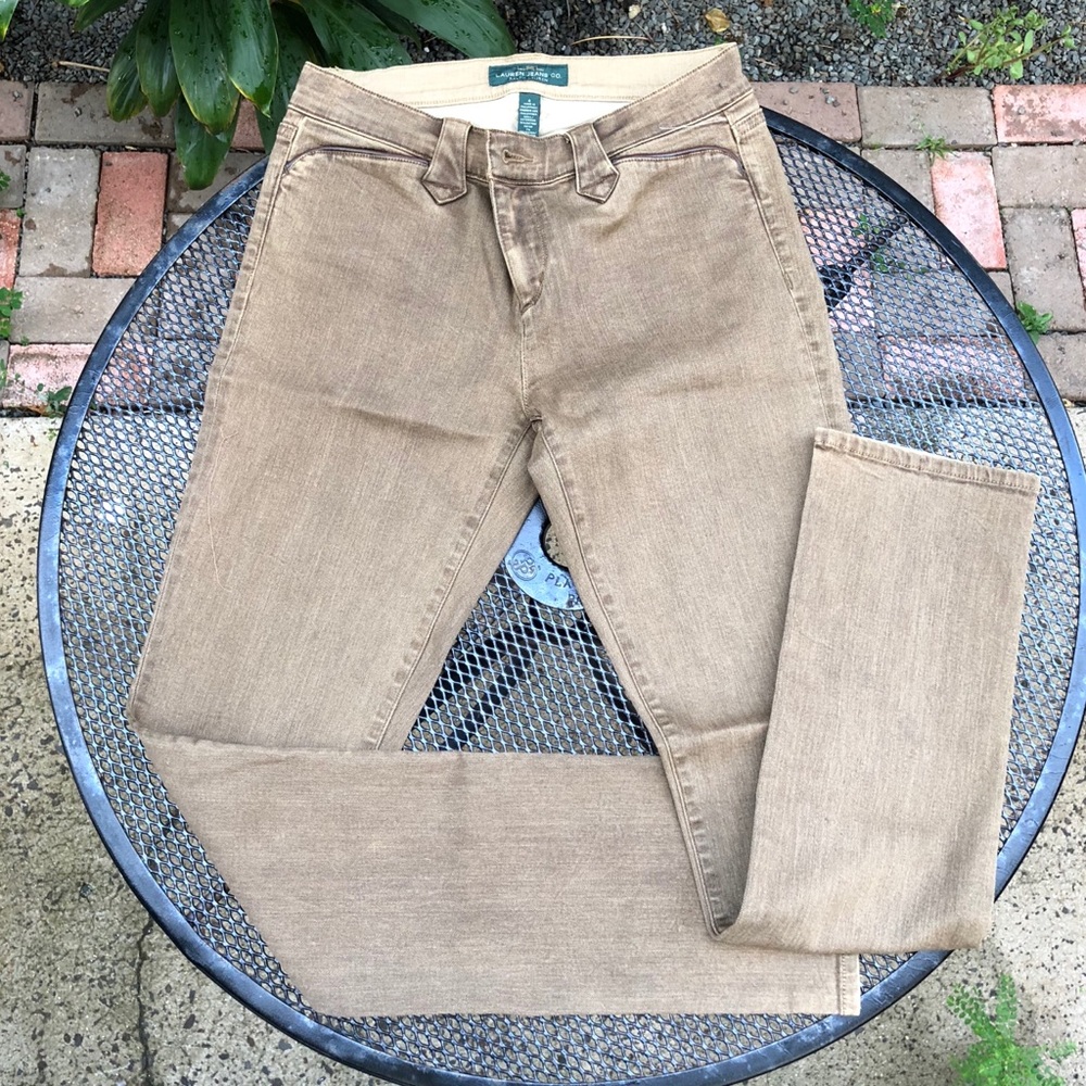 LRL Cotton Jeans Cappuccino tan 6
